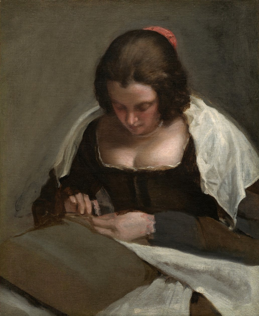 The Needlewoman, ca. 16401650. af Diego Velasquez