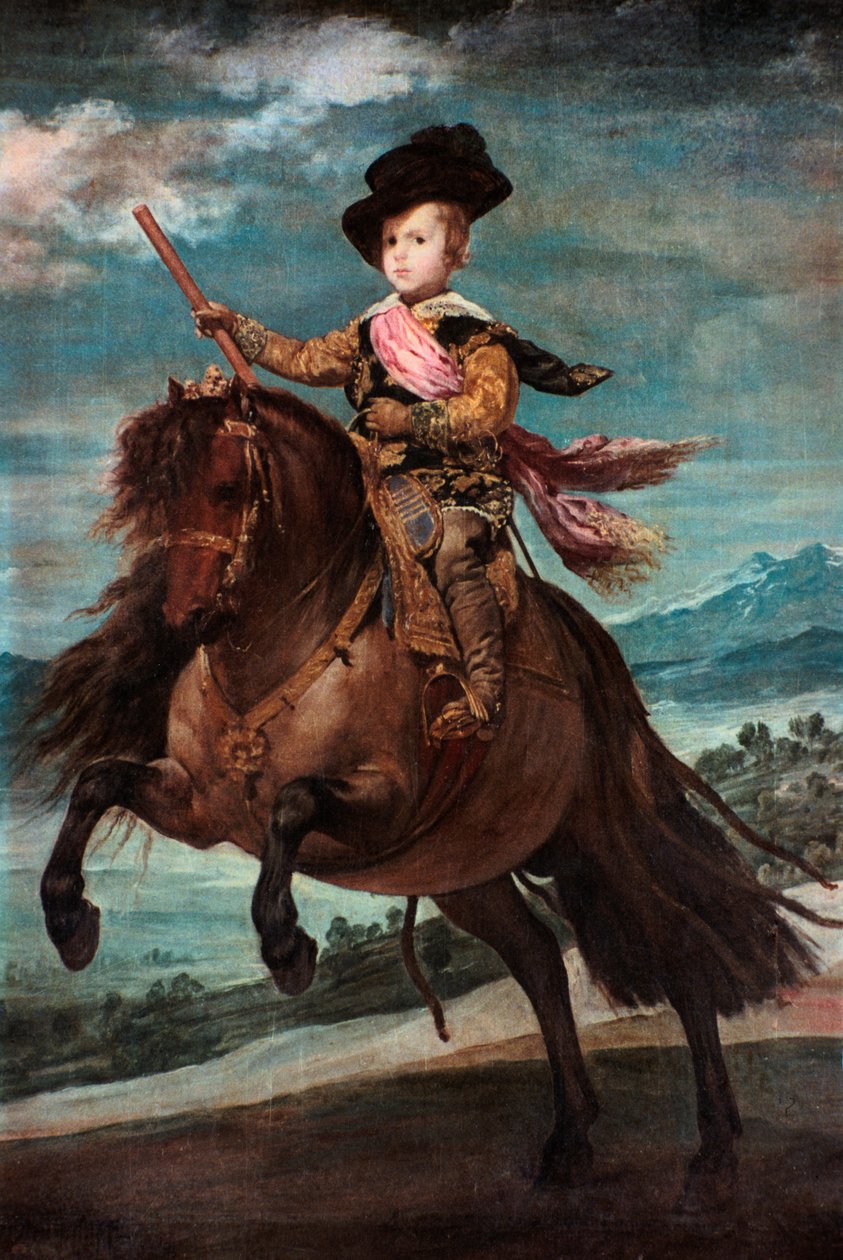 Prins Baltasar Carlos til hest, 1635-36. af Diego Velázquez