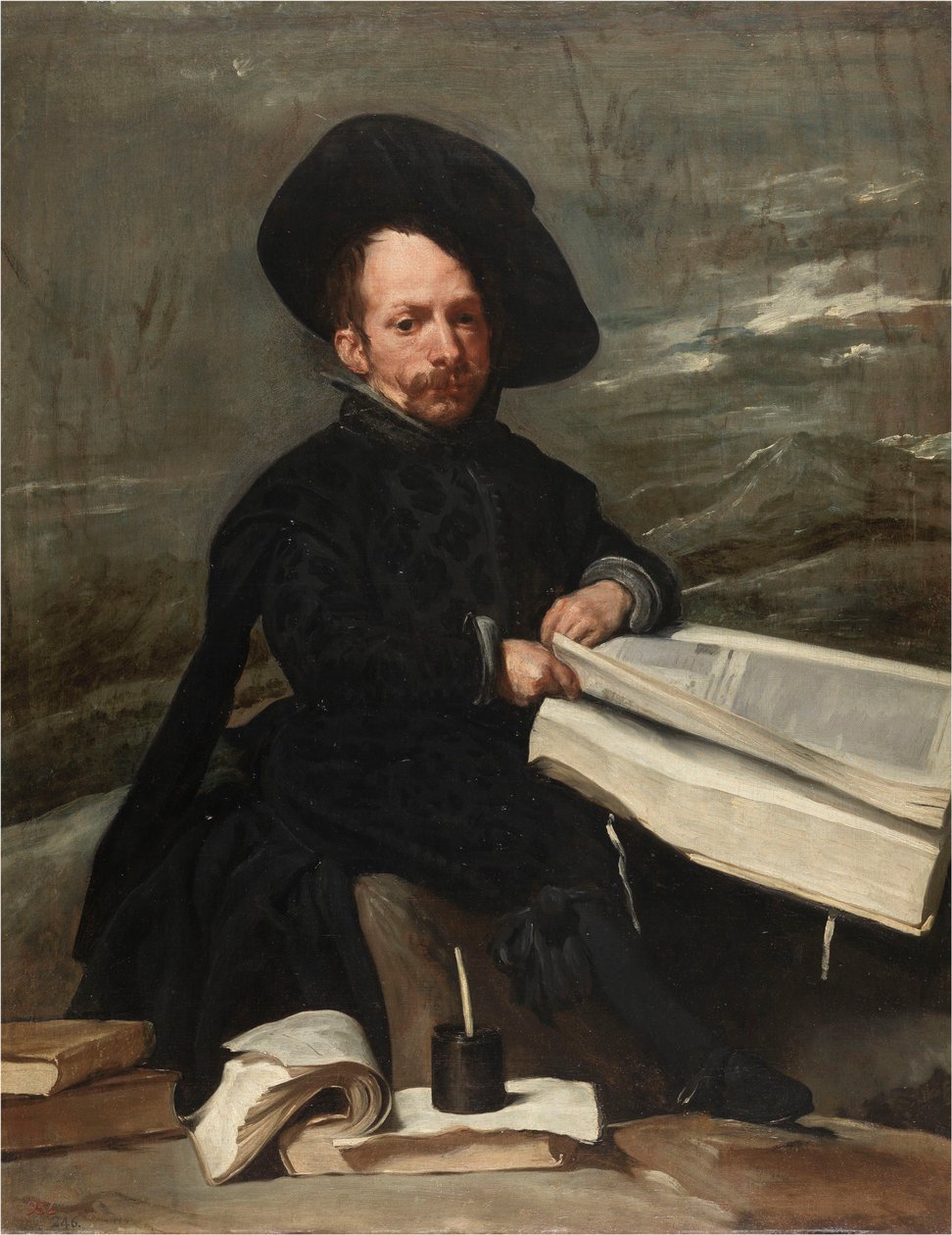 Narren med bøger, ca. 1640. af Diego Velázquez