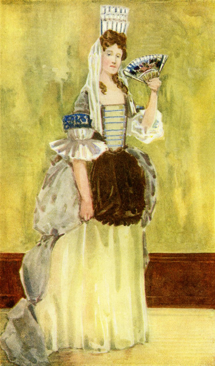 Kvindekostume under Vilhelm og Marias regeringstid (1689-1702) af Dion Clayton Calthrop