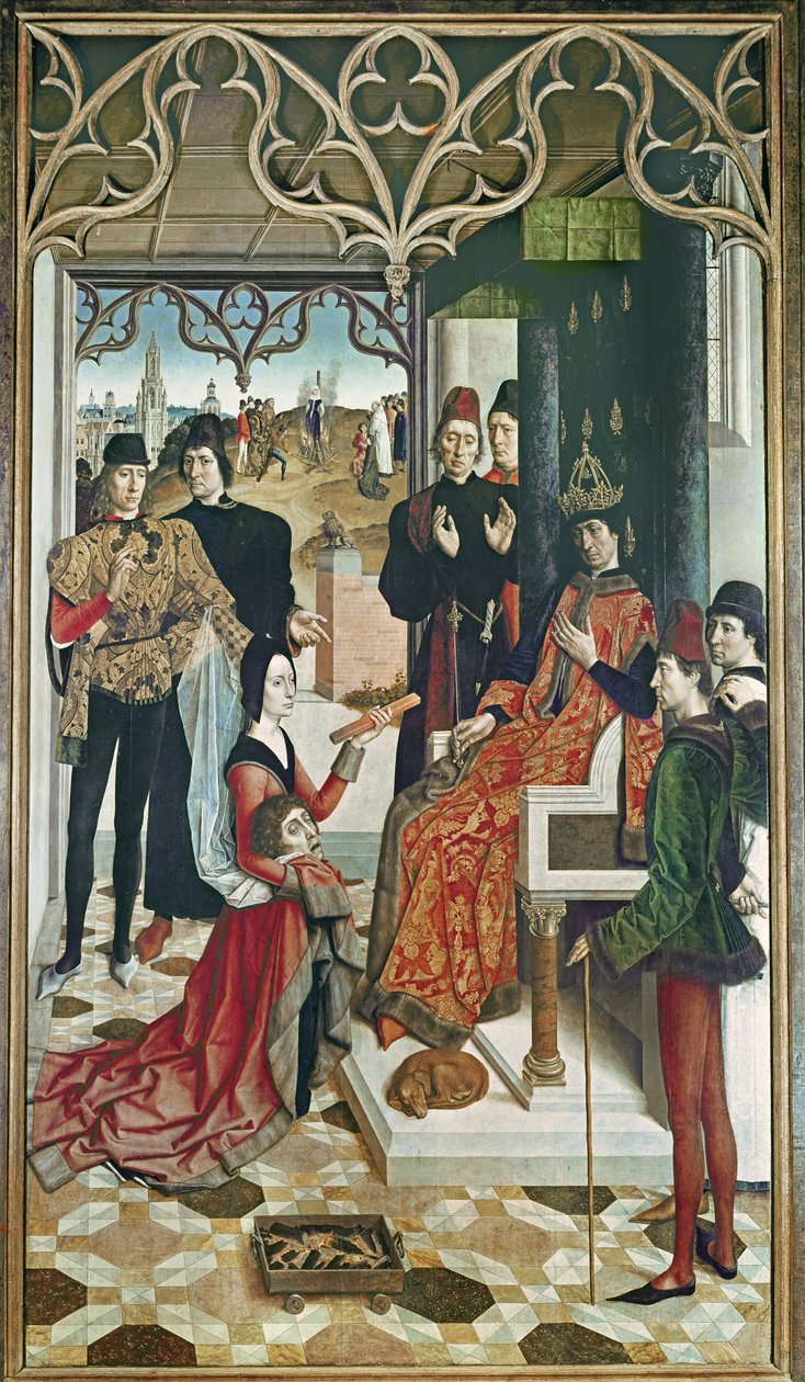 Kejseren Ottos retfærdighed: Retssag ved ild, 1471-73 (se også 61050) af Dirck Bouts