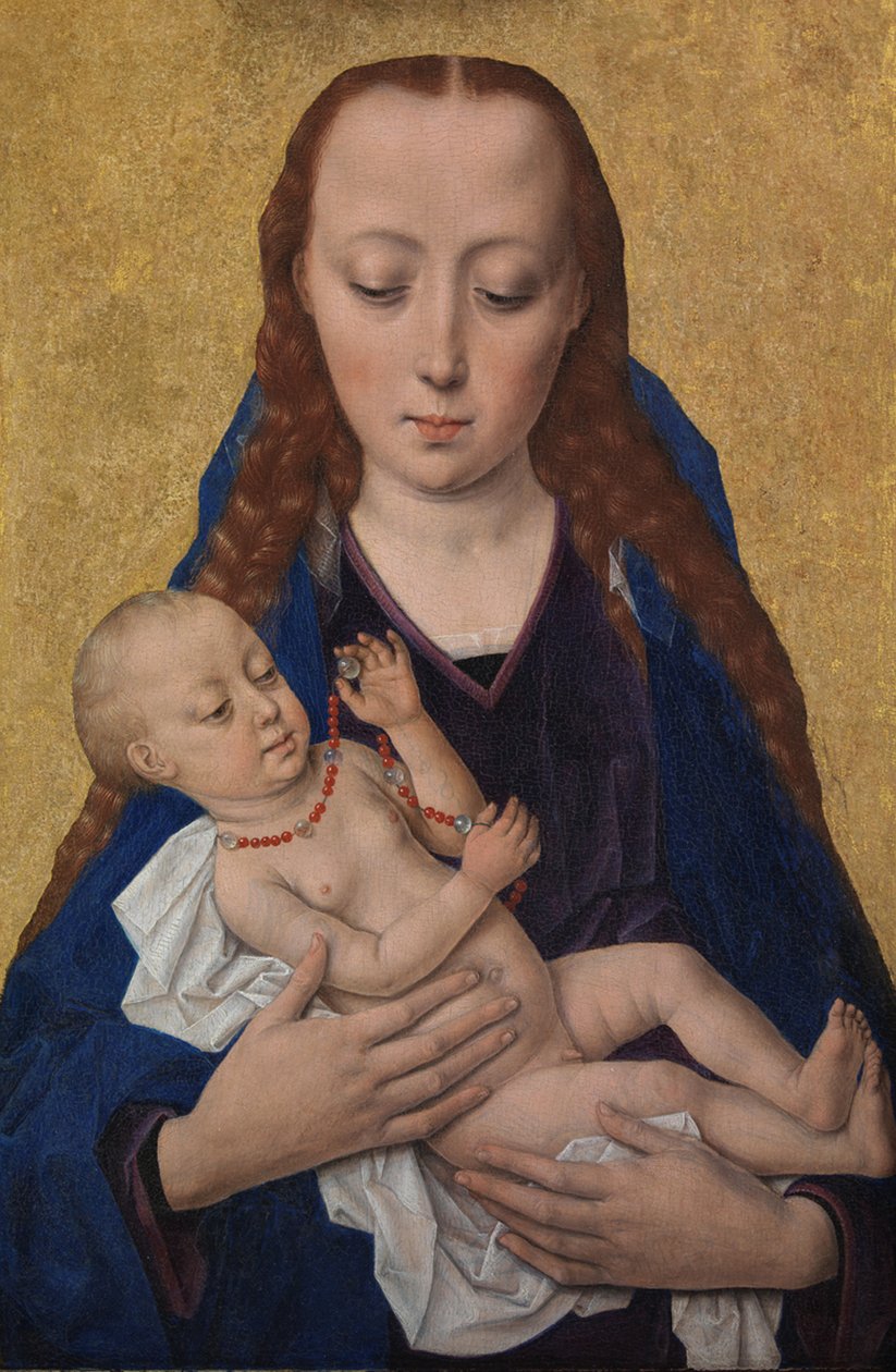 Jomfru og barn, efter 1454 (tempera på panel) af Dirck Bouts