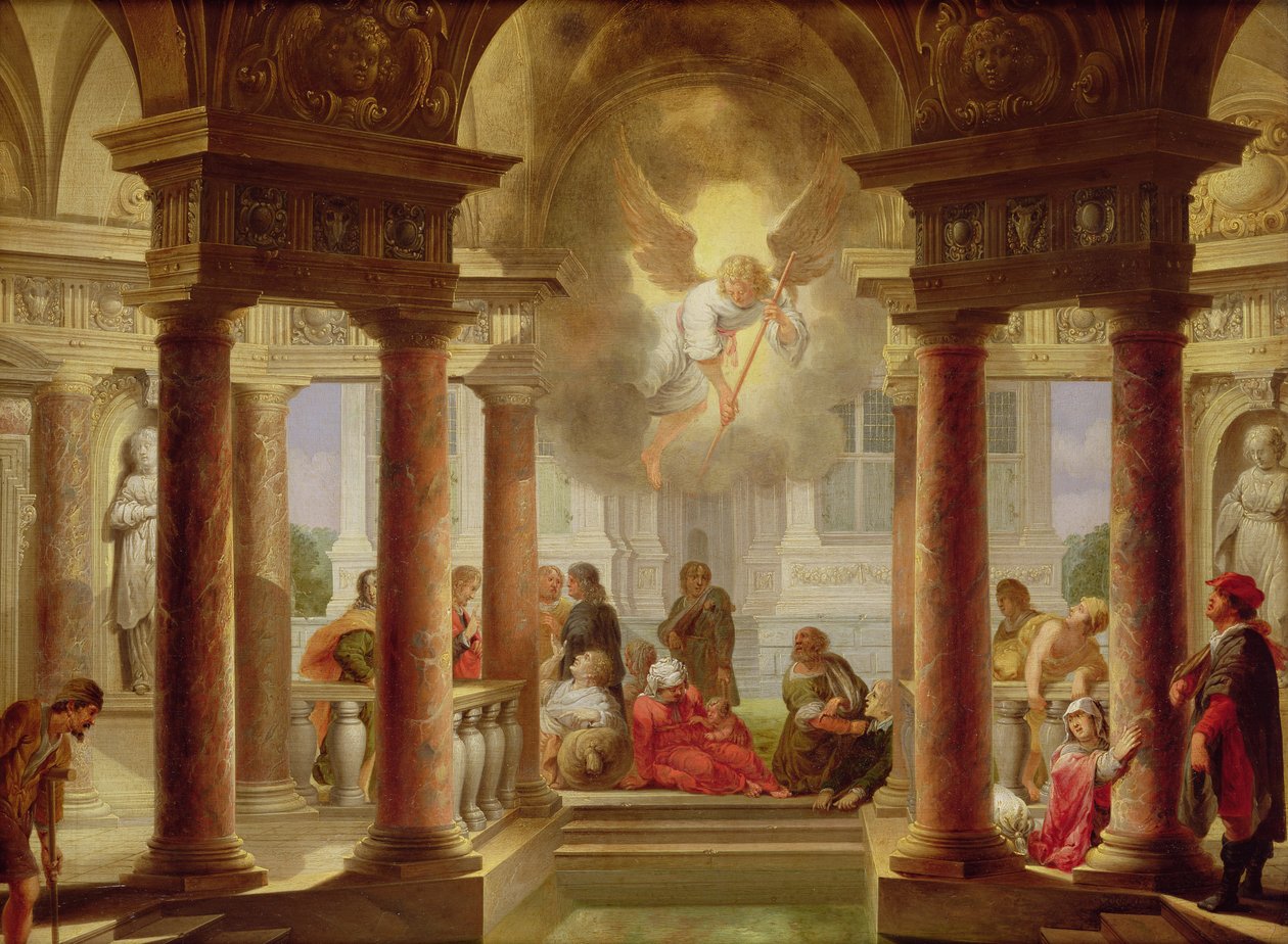 The Pool of Bethesda, 1645 af Dirck van Delen