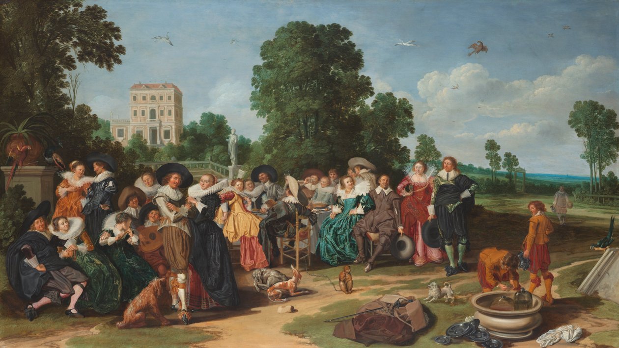 Den franske fest af Dirck Hals