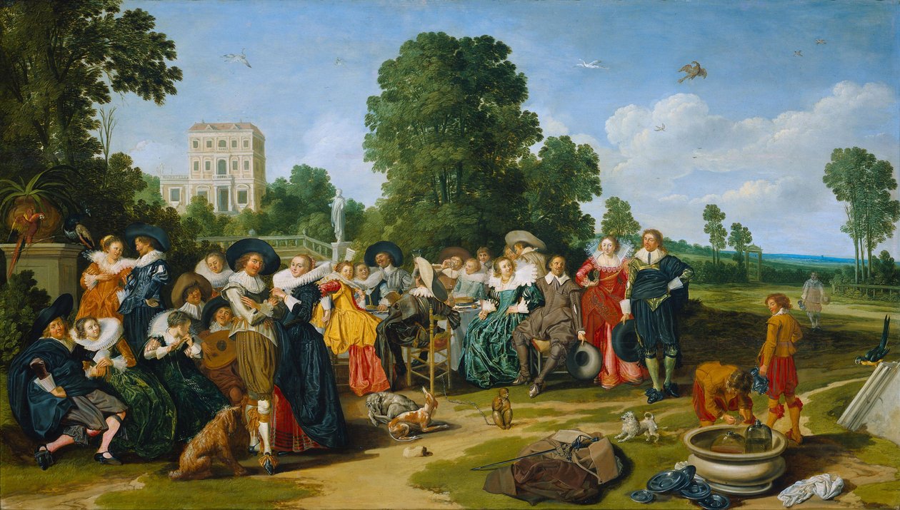 Den franske fest af Dirck Hals