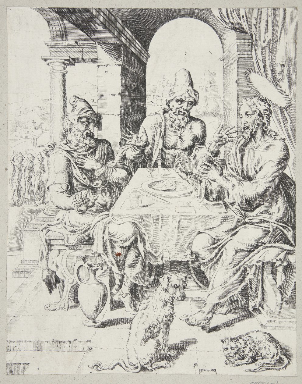 Nadveren i Emmaus af Dirck Volckertsz. Coornhert