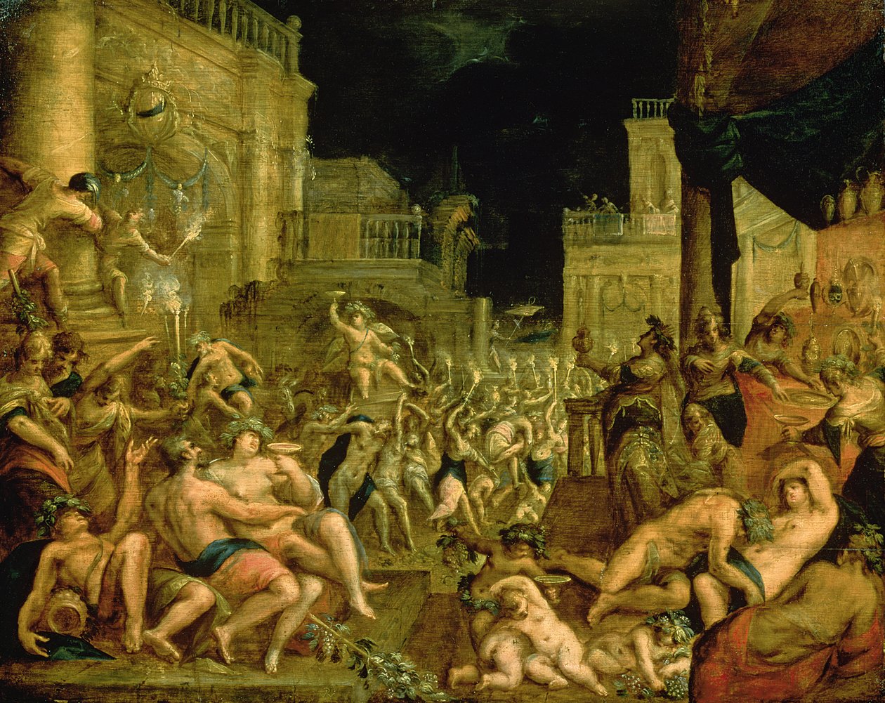 Bacchus i Retten i Midas af Dirk Valkenburg