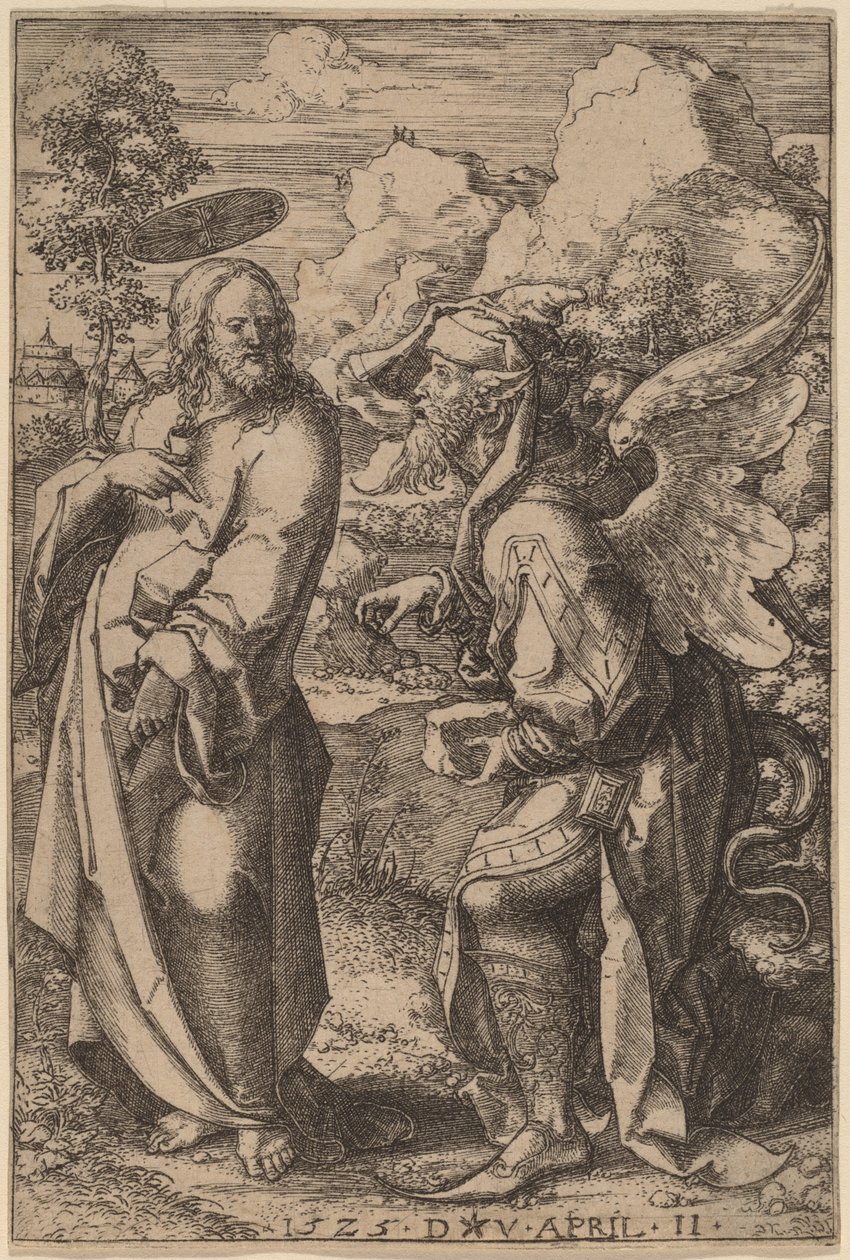 Kristi fristelse af Dirk Jacobsz Vellert