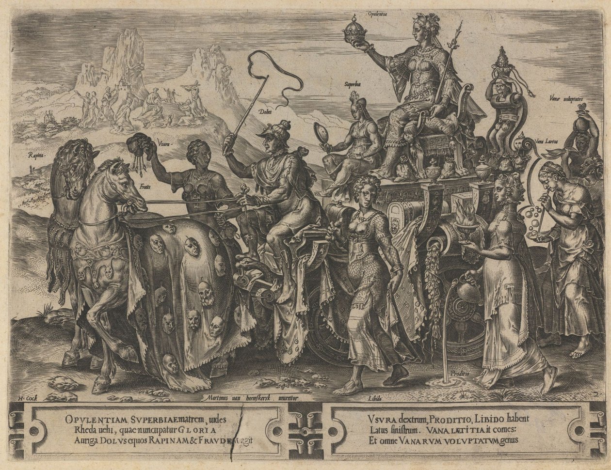 Rigdommens triumf, 1564 af Dirk Volkertsz. Coornhert