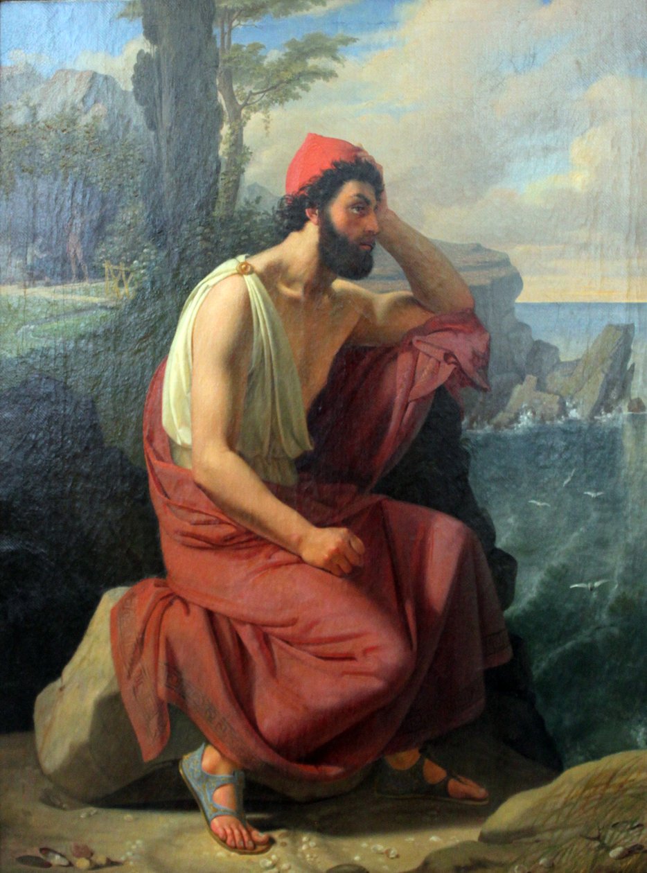 Odysseus på øen Calypso af Ditlev Blunck