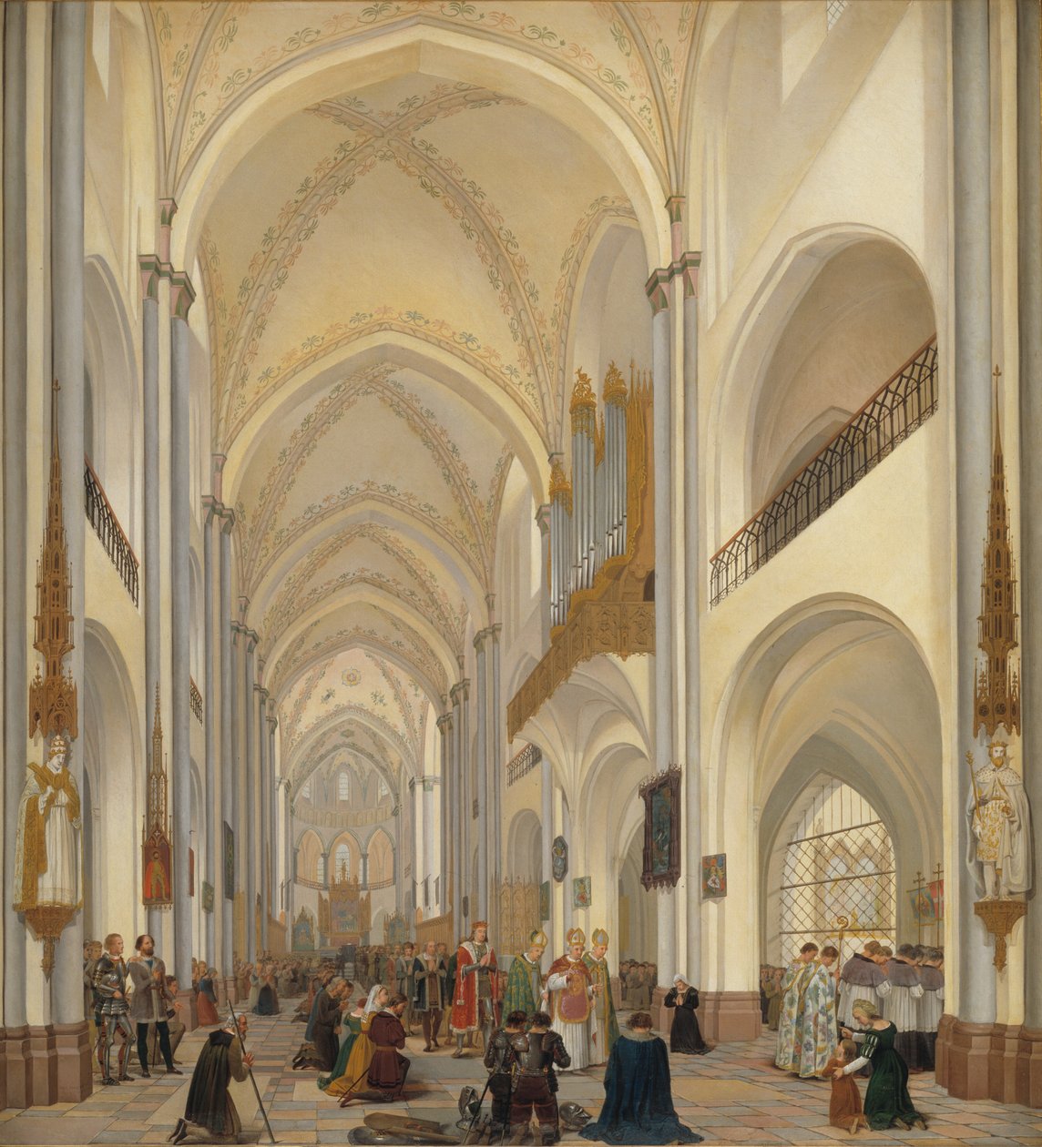 Det indre af Roskilde Domkirke af Ditlev Martens