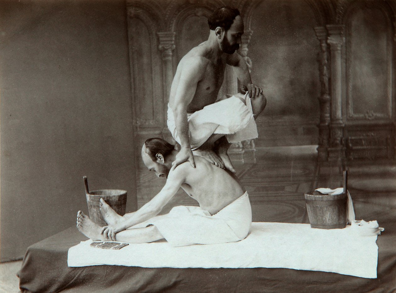 Det orientalske bad. Massage, 1880