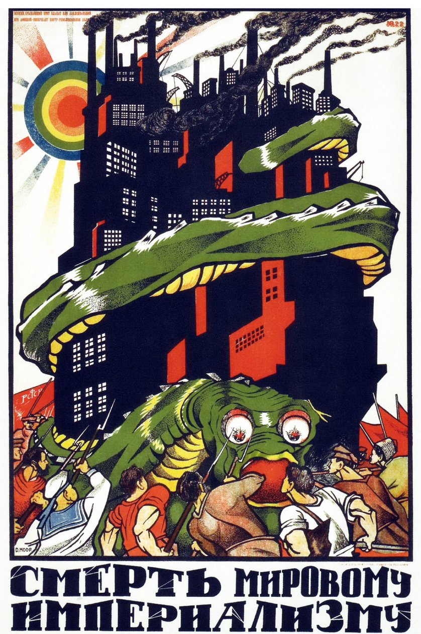 Kommunistisk propaganda plakat af Dmitry  Moor