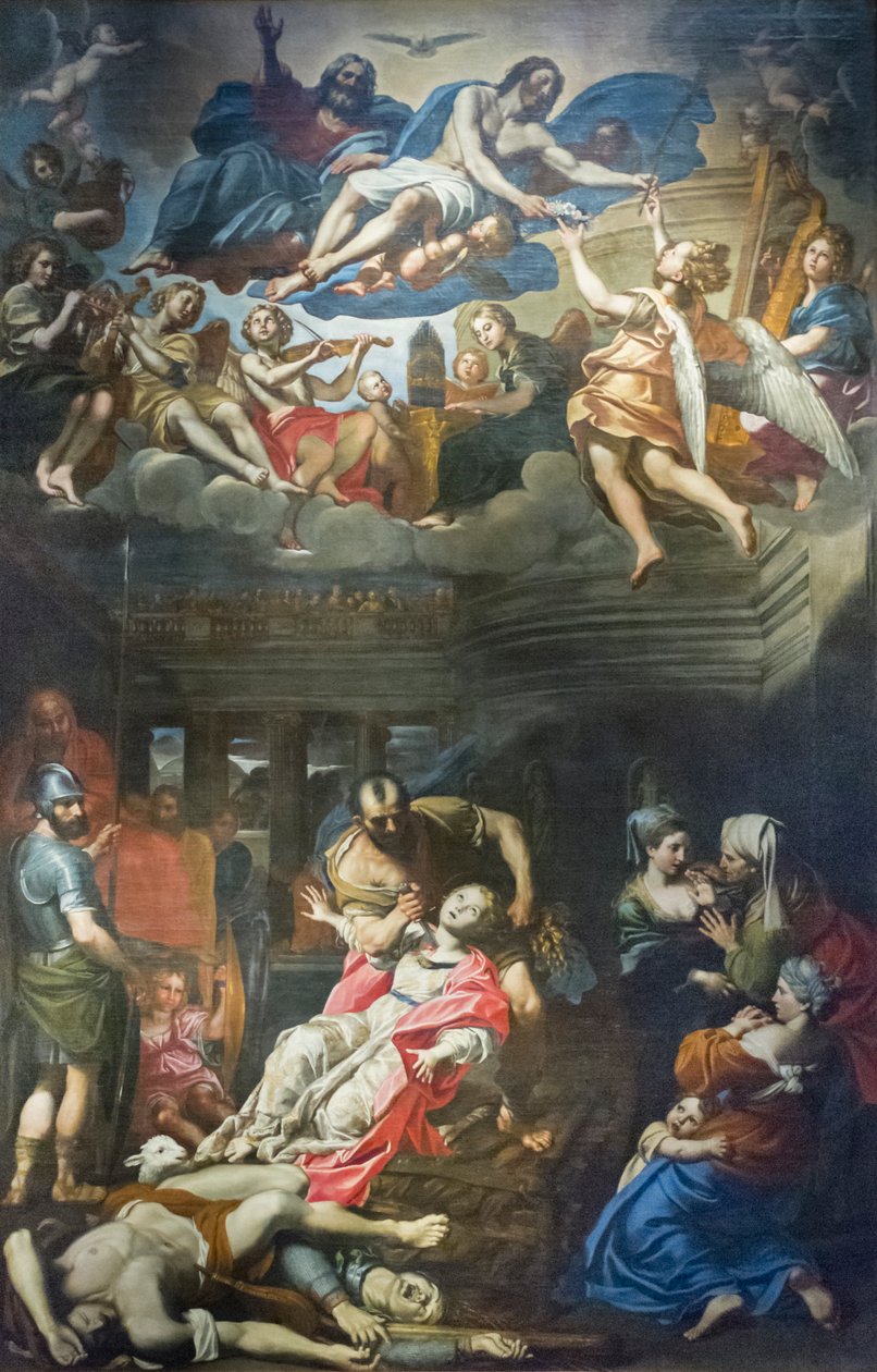 Sankt Agnes martyrium af Domenichino (1581 1641)