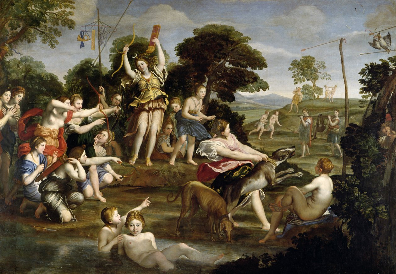 Jagten på Diana, 1616-17 af Domenichino