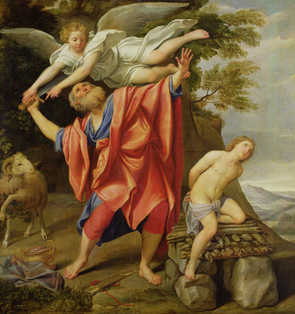 Isaks ofring af Domenichino
