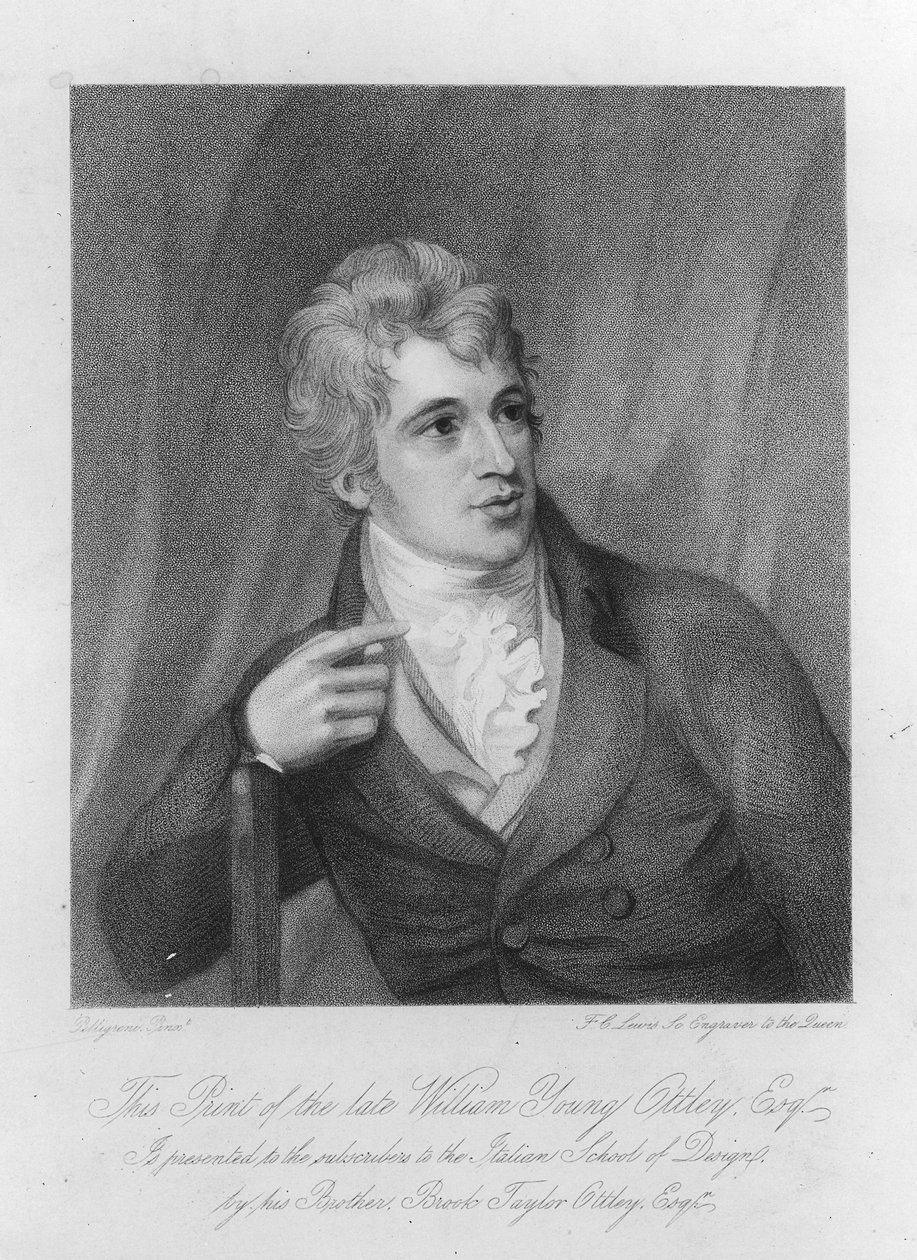 William Young Ottley, graveret af Frederick Christian Lewis, c.1836 af Domenico Pellegrini