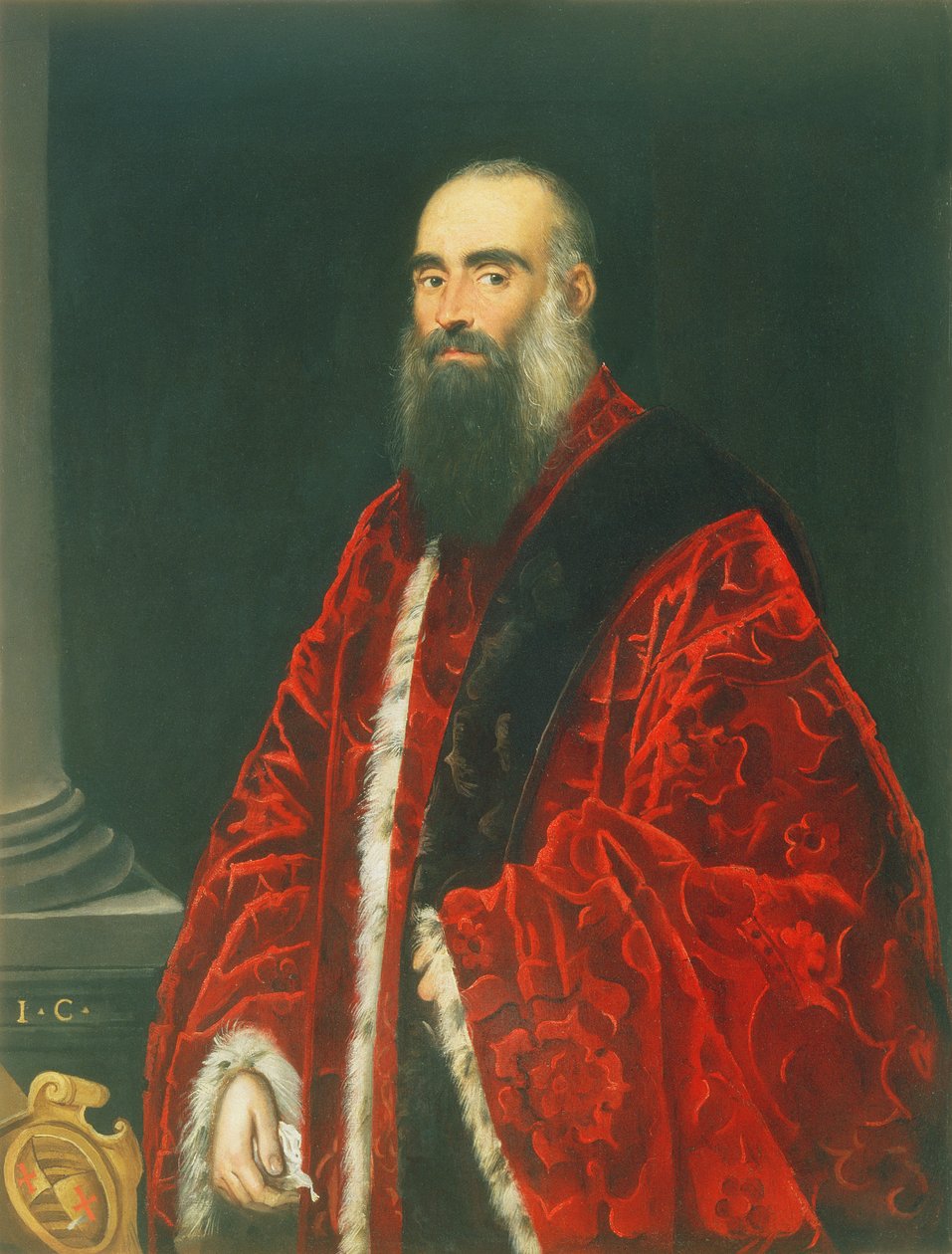 Portræt af en Contarini Procurator, sandsynligvis Giovanni Paolo Contarini (d.1604) af Domenico Robusti Tintoretto