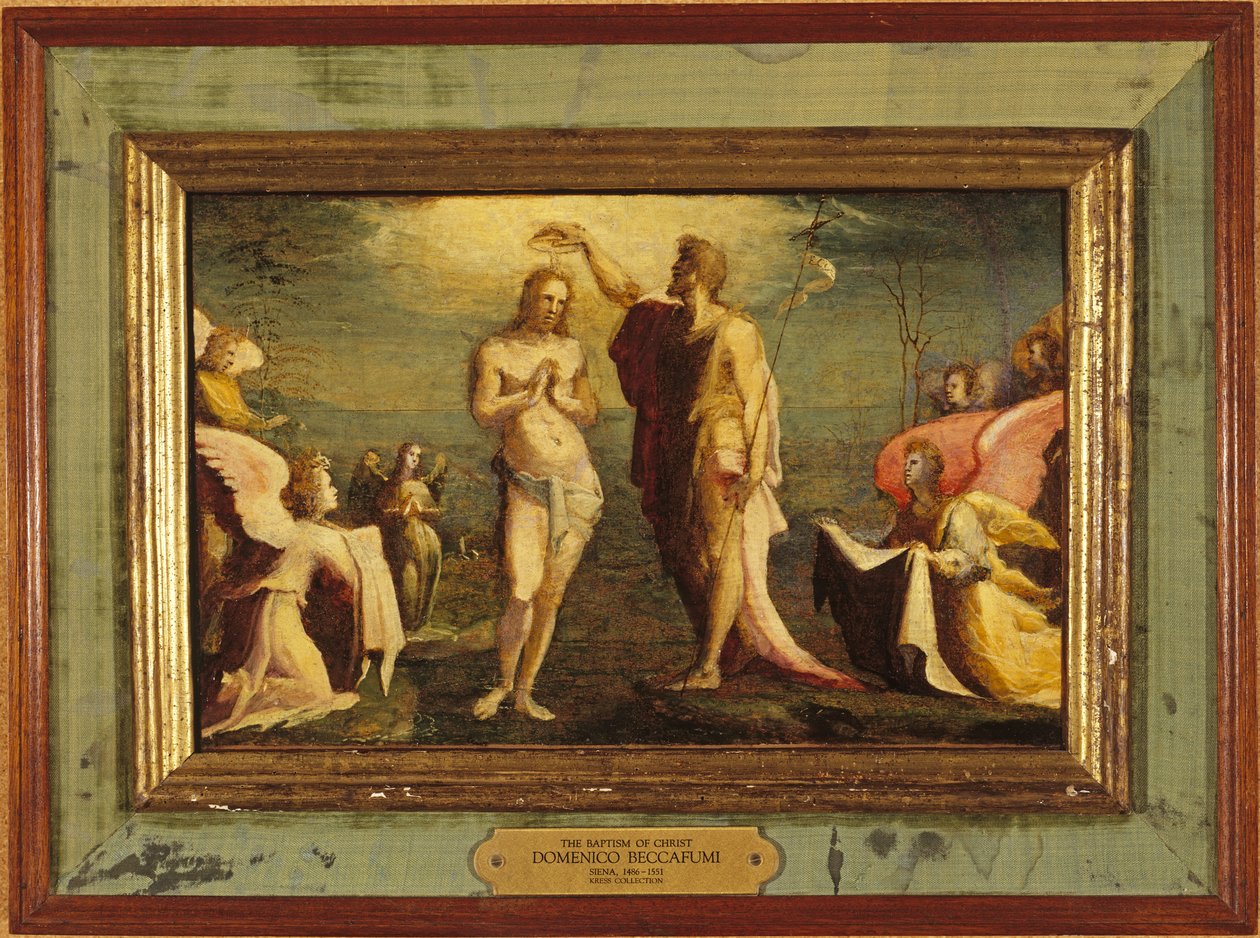Beccafumi - Kristi dåb, 1528 af Domenico Beccafumi