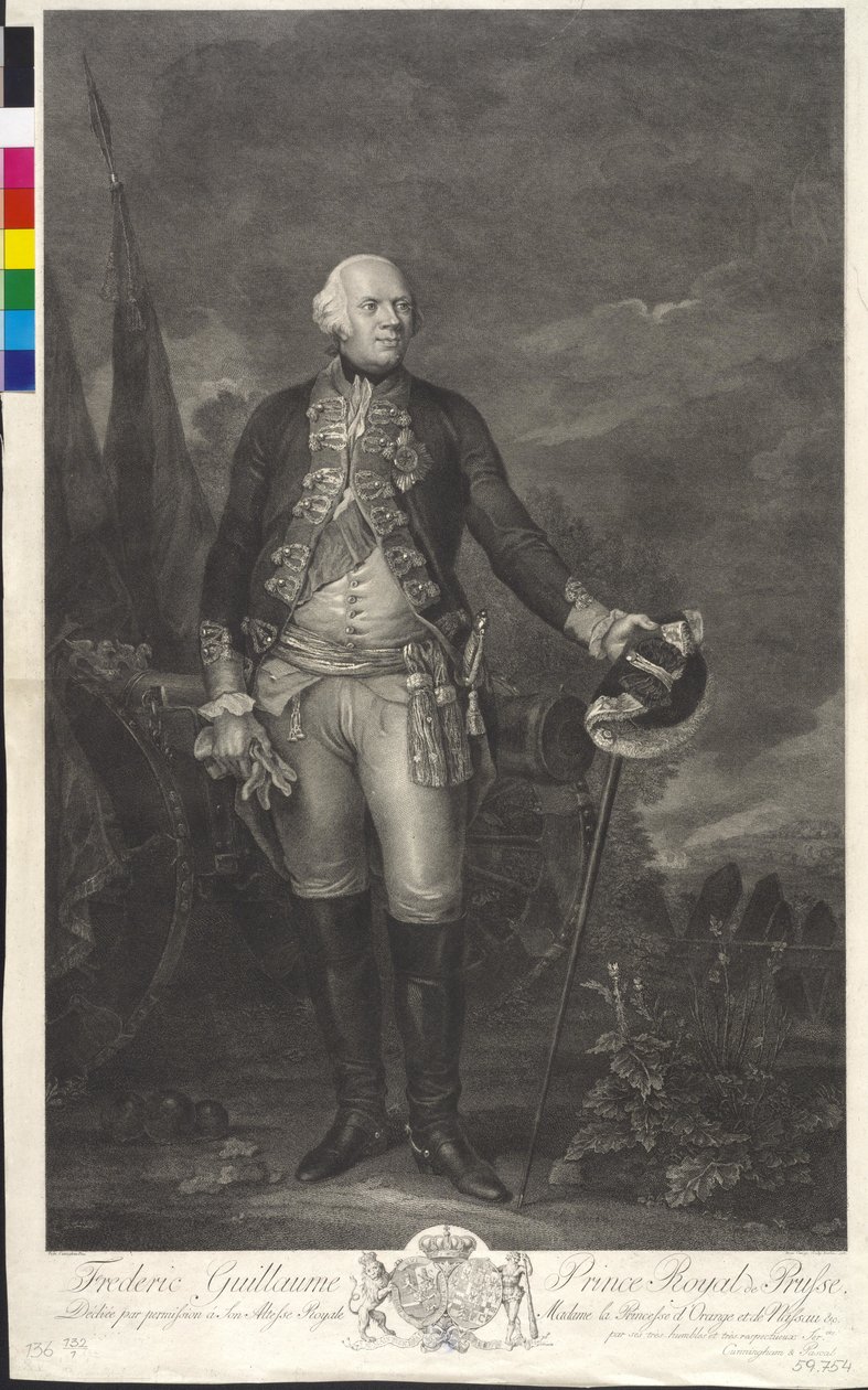 Kongen af Preussen Frederik Vilhelm II af Domenico Cunego
