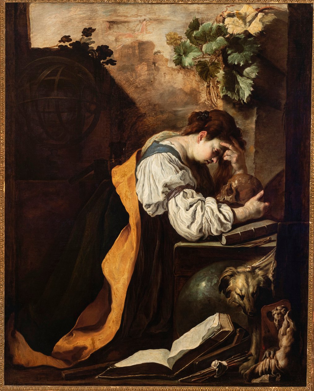 Meditation Malinconia, ca. 1618. af Domenico Fetti