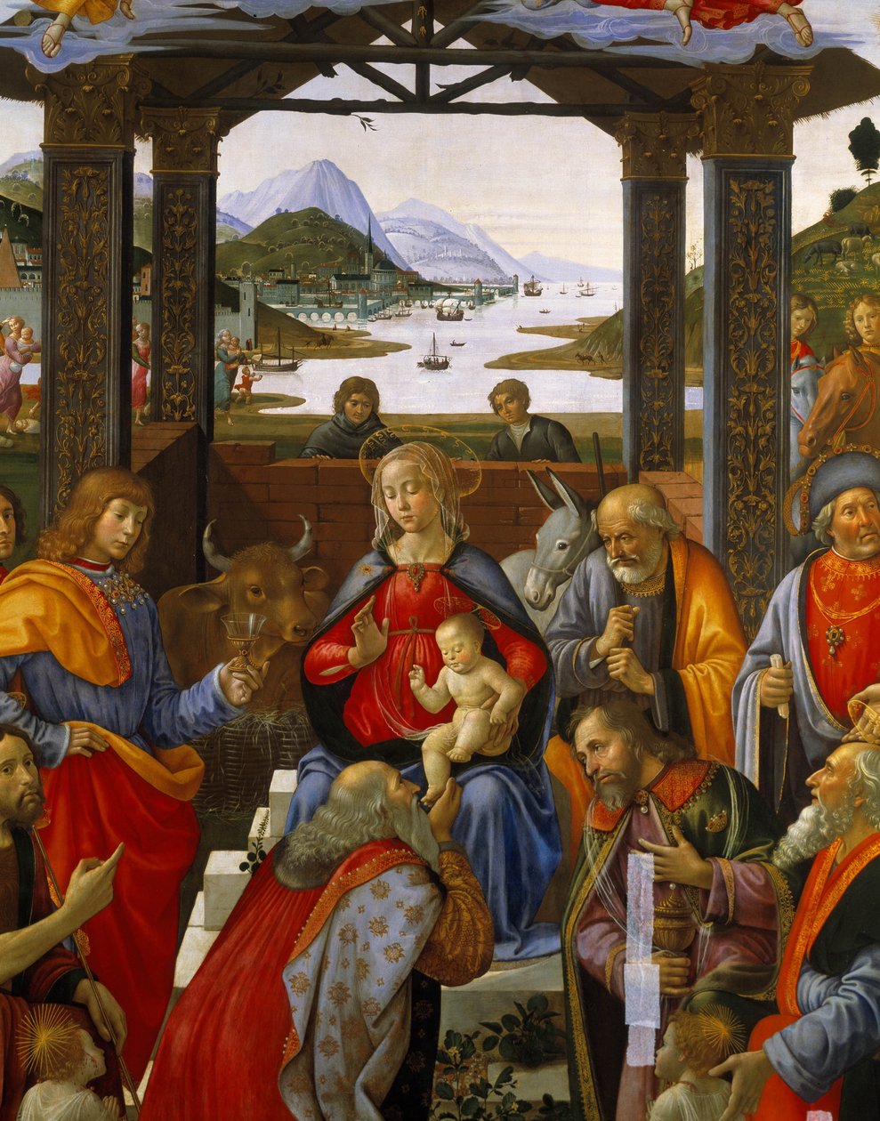 Tilbedelse af Magi af Domenico Ghirlandaio