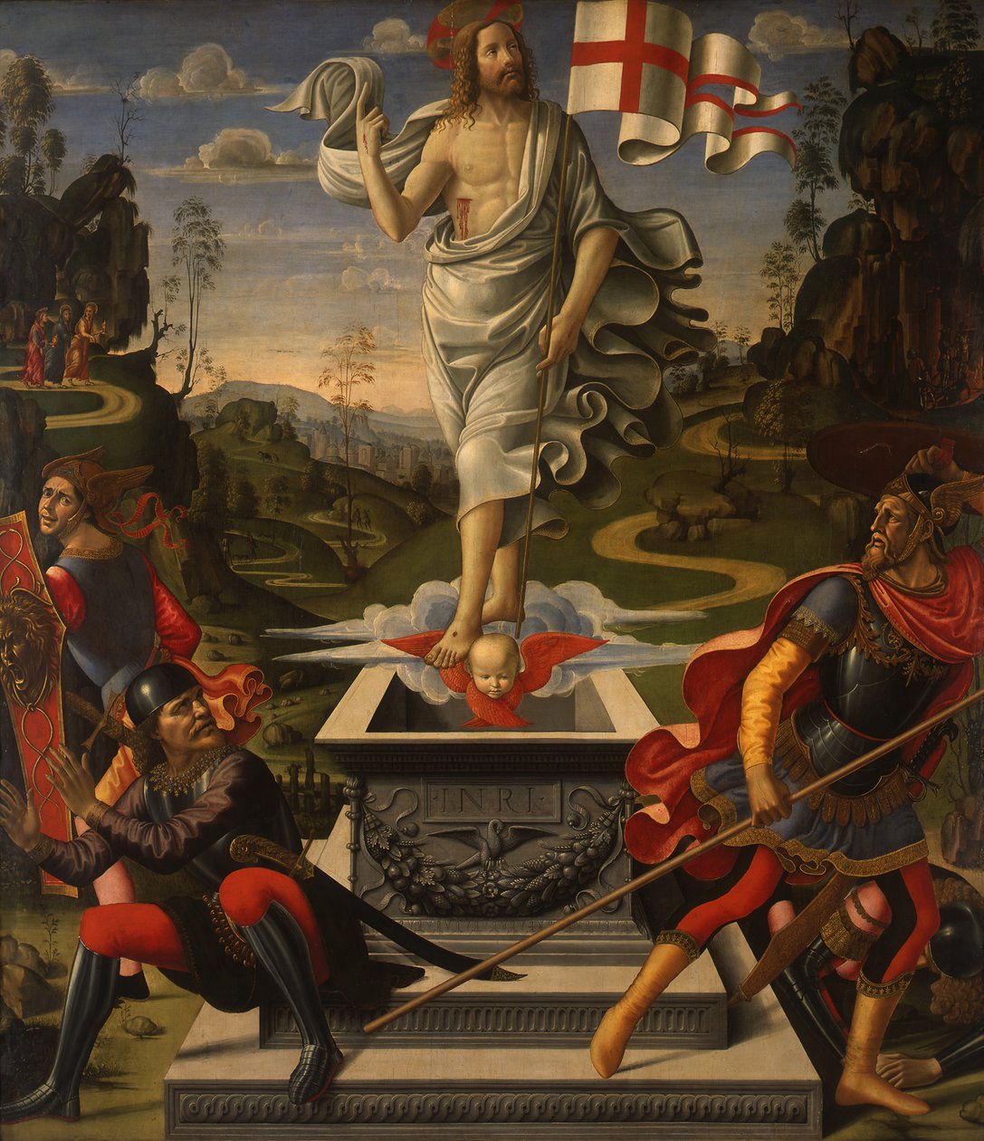 Tysk: Die Auferstehung Christi Kristi opstandelse af Domenico Ghirlandaio