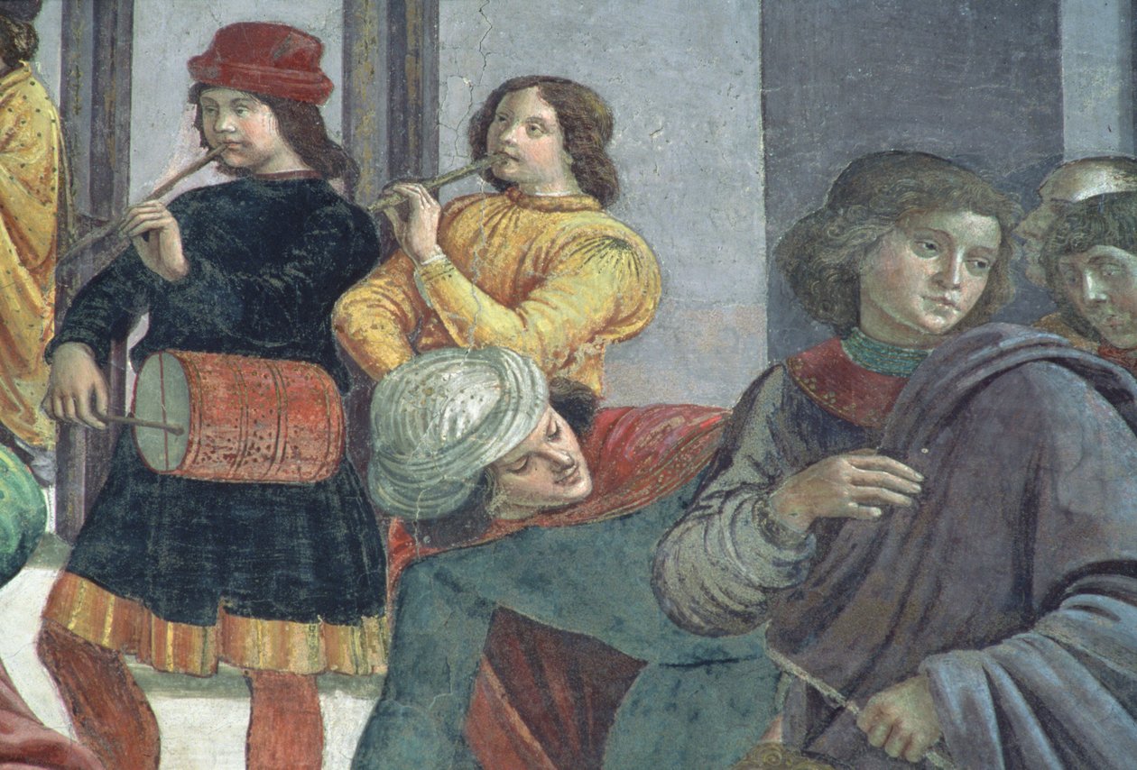 Musikere, fra Jomfruens ægteskab af Domenico Ghirlandaio