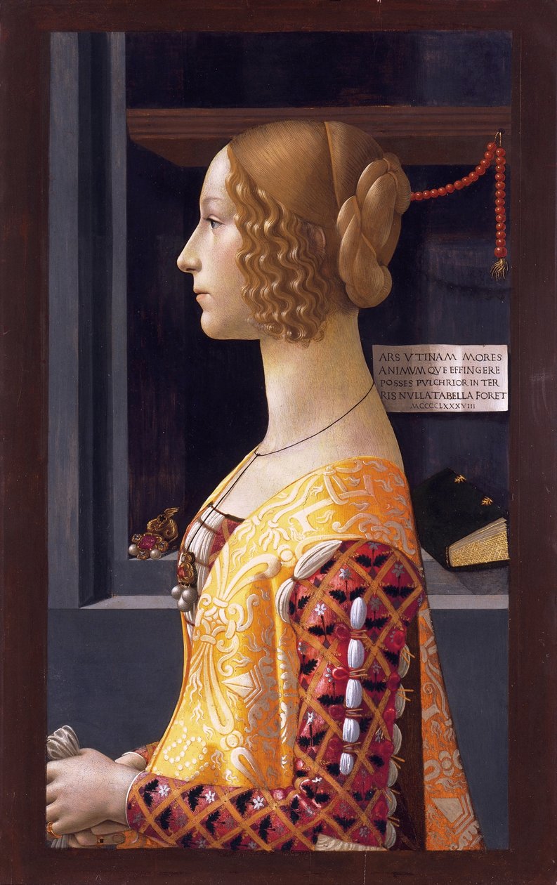 Portræt af Giovanna Tornabuoni af Domenico Ghirlandaio