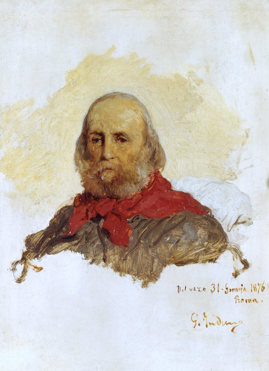 Portræt af Garibaldi, 1876 af Domenico Induno