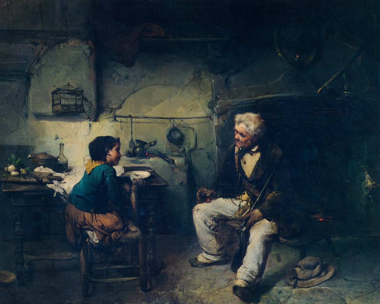 Jægeren, af Domenico Induno af Domenico Induno