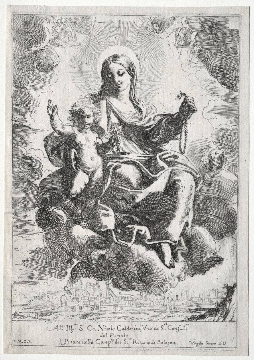 Madonna af rosenkransen. af Domenico Maria Canuti