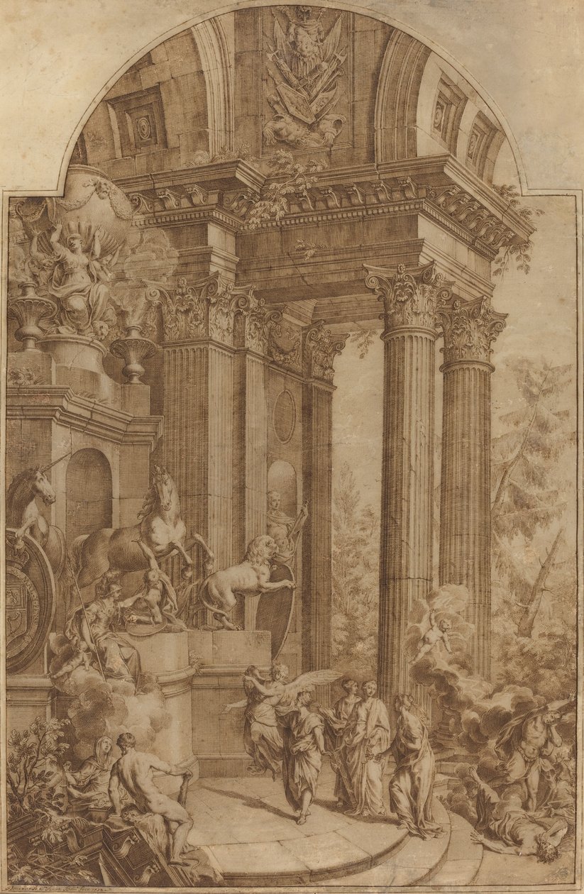Monument til kong George I af Domenico Maria Fratta