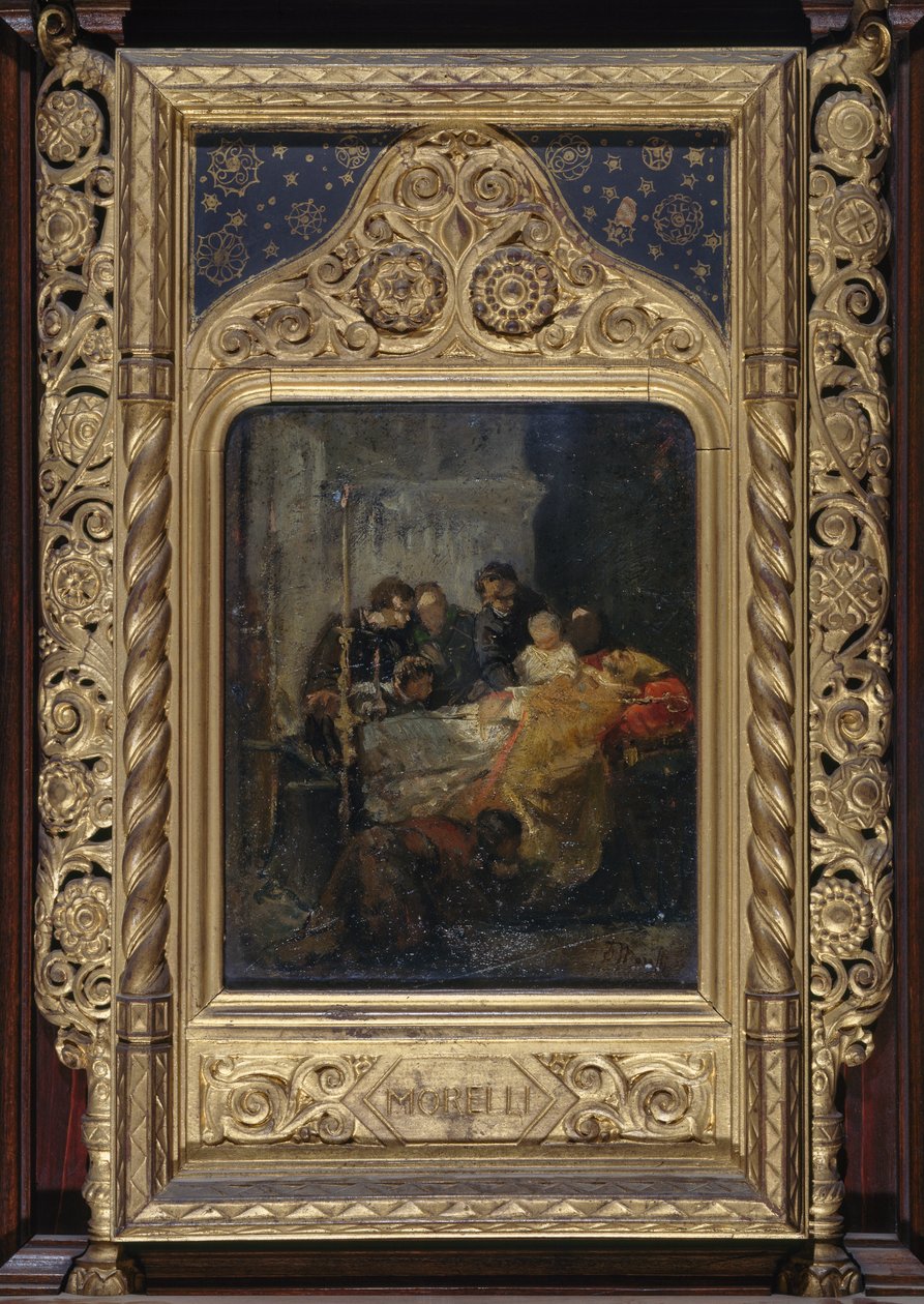 Biskops død af Domenico Morelli
