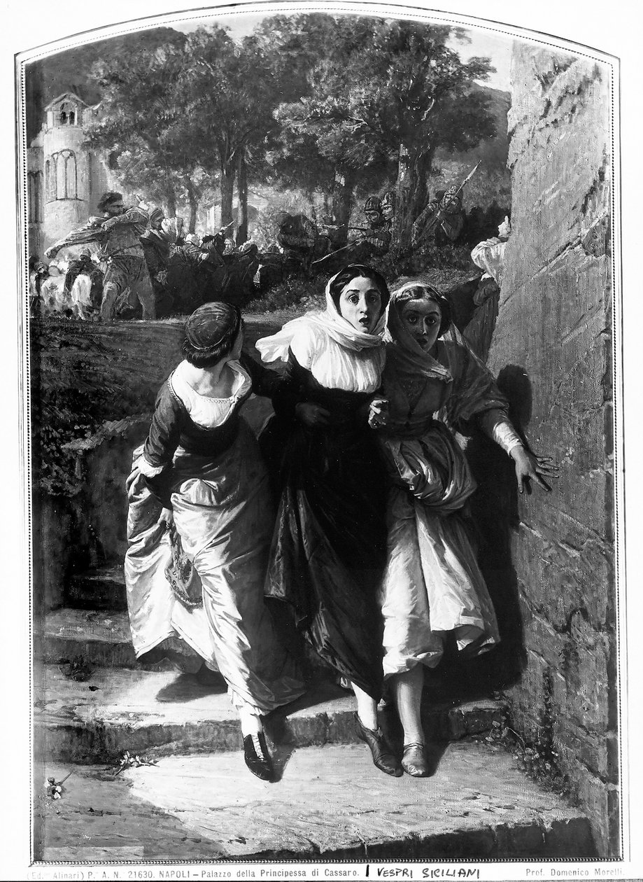 De sicilianske vesper, 1843-1901 af Domenico Morelli