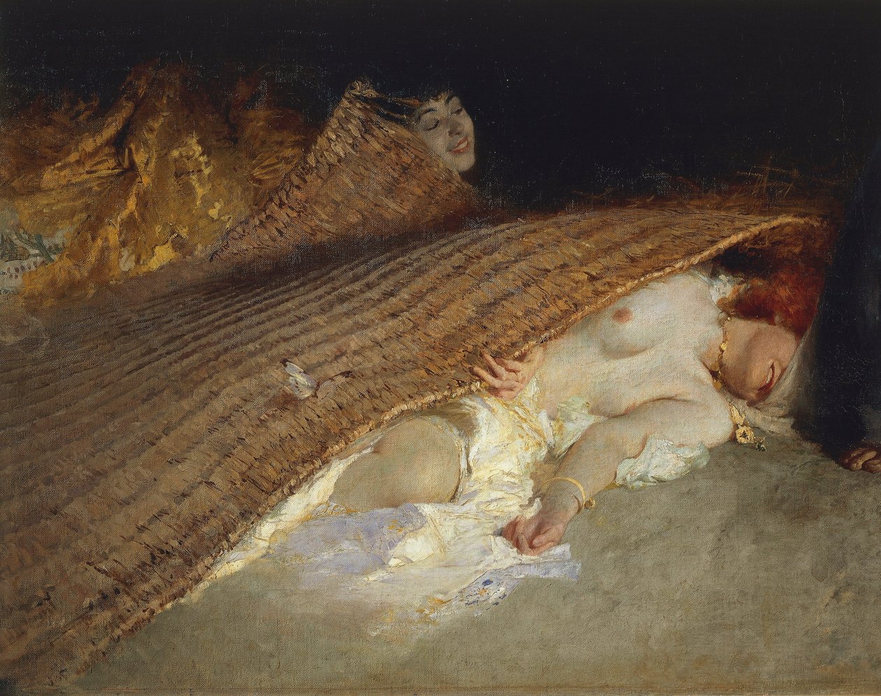 Sankt Anthonys fristelse, detaljer af Domenico Morelli