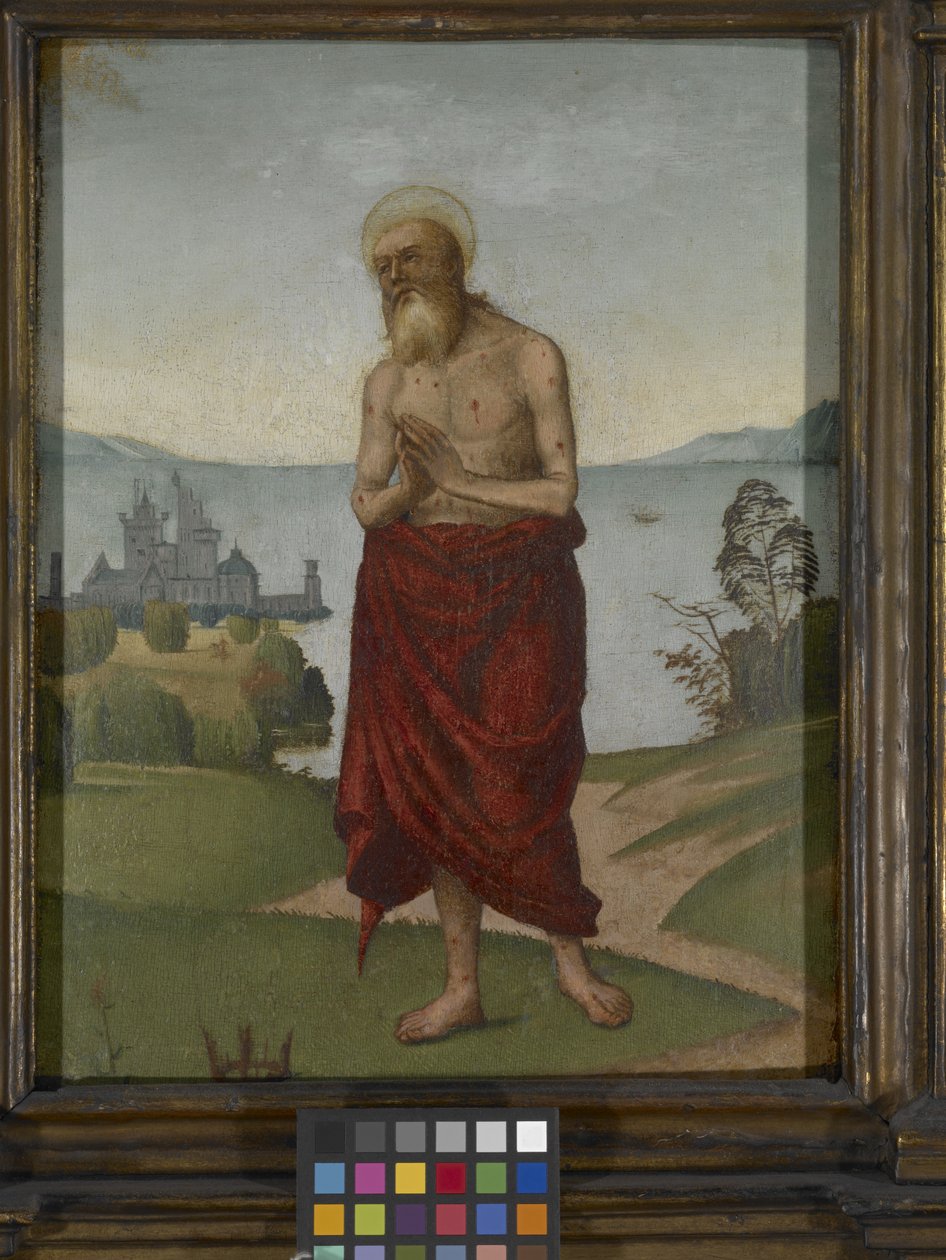 St. Onuphrius (olie på træ) af Domenico Panetti