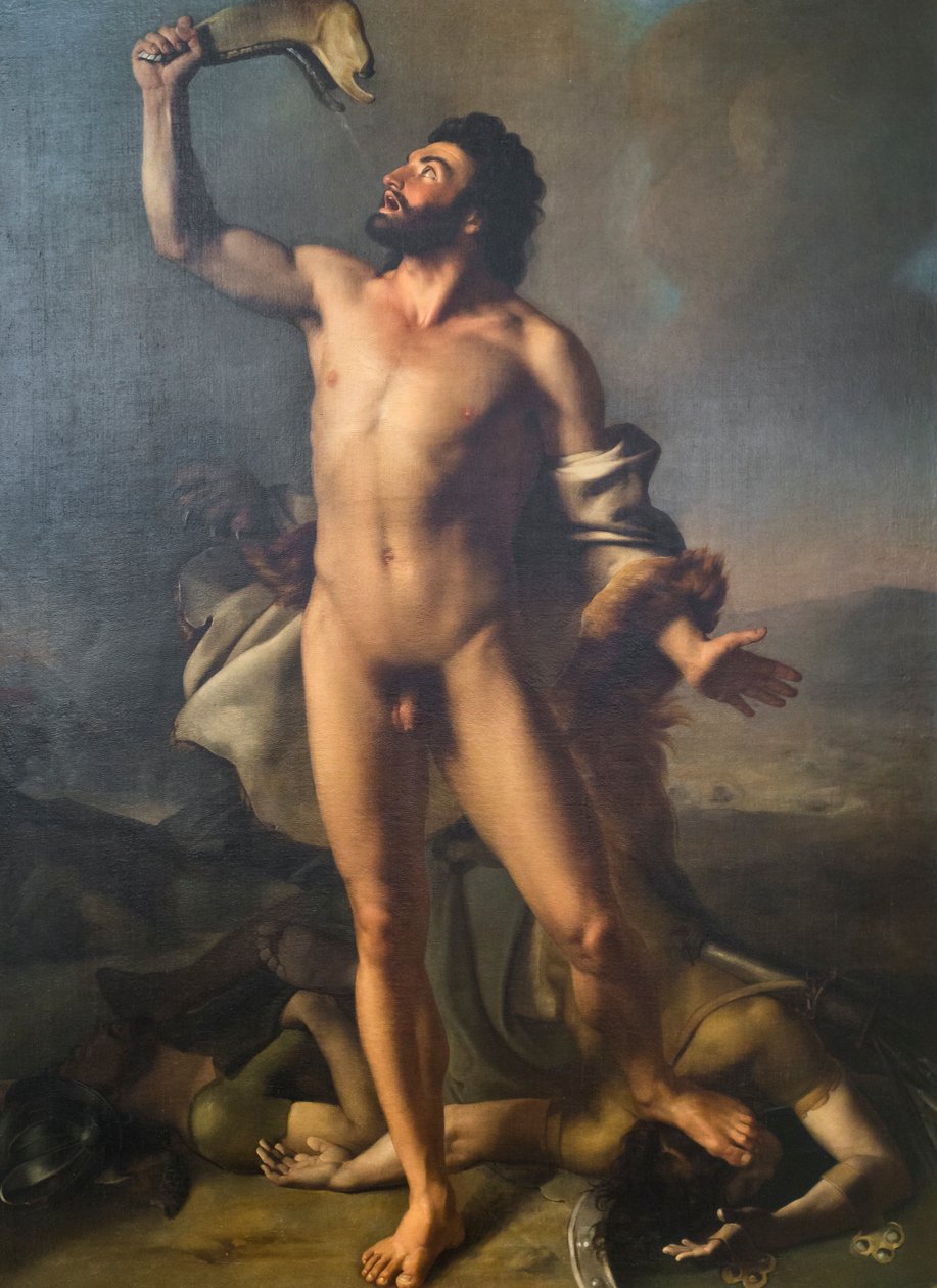 Samson (olie på lærred) af Domenico Pellegrini