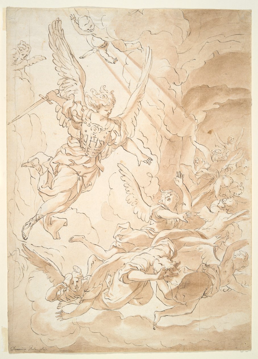 Rebel Angels fald af Domenico Piola