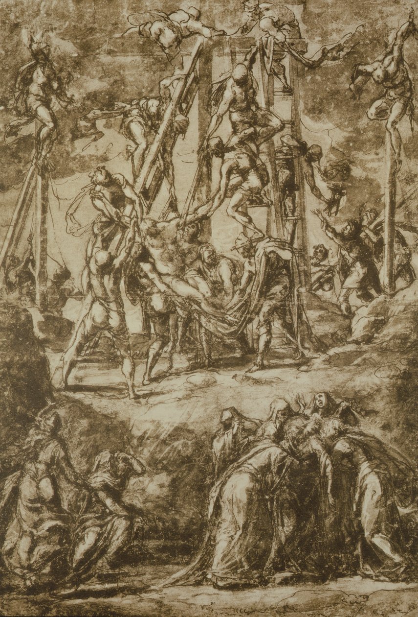 Undersøgelse til deponeringen af Domenico Robusti Tintoretto