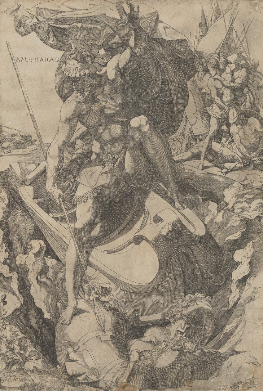Amphiaraus, 1540-50. af Domenico del Barbiere
