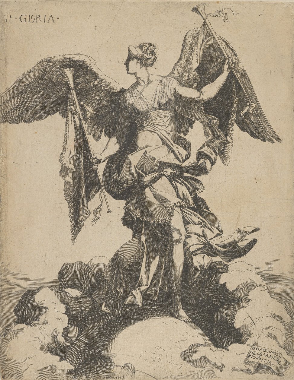 Berømmelse, 1540-50. af Domenico del Barbiere