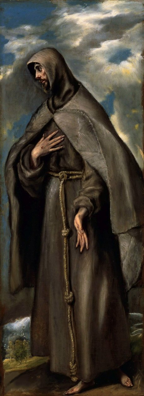 Sankt Frans af Assisi, ca 1590. af Dominico El Greco
