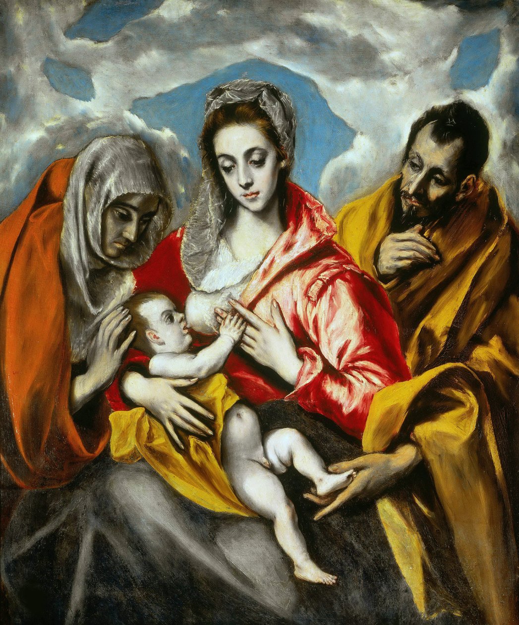 Den hellige familie, 1595. af Dominico El Greco