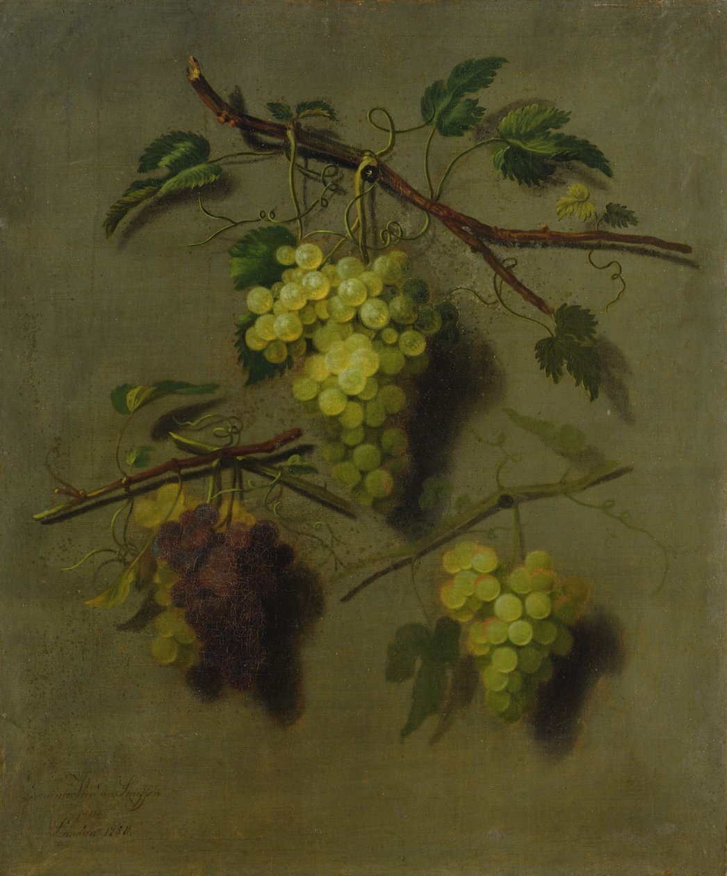 Stilleben, 1738 af Dominicus Van der Smissen