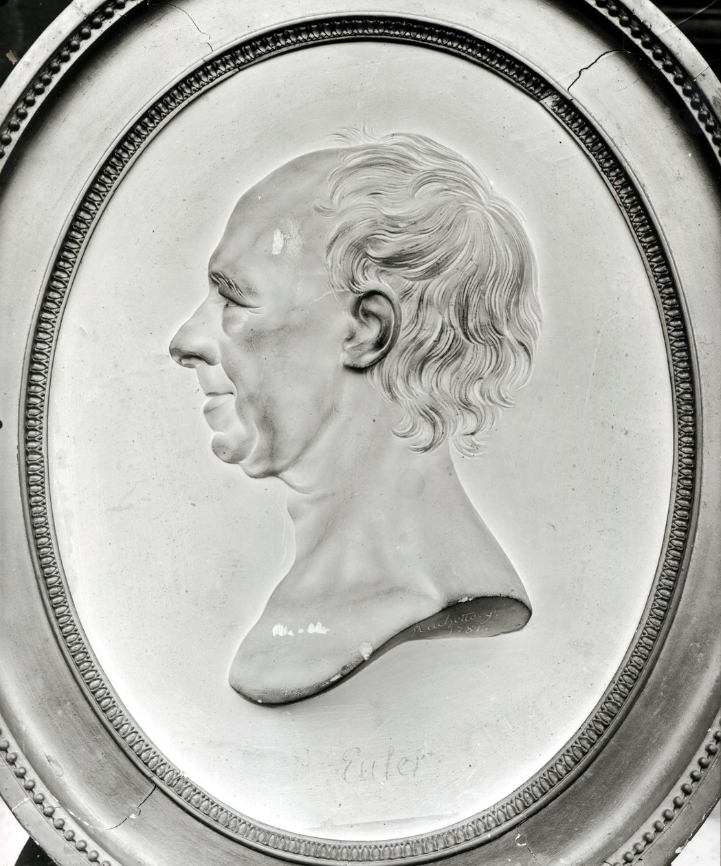 Medaljonportræt af Leonhard Euler (1707-83) 1781 af Dominique Rachette