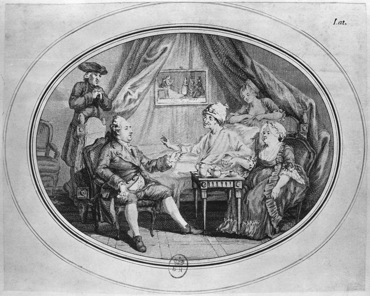 The Luncheon at Ferney, 4. juli 1775 af Dominique Vivant Denon