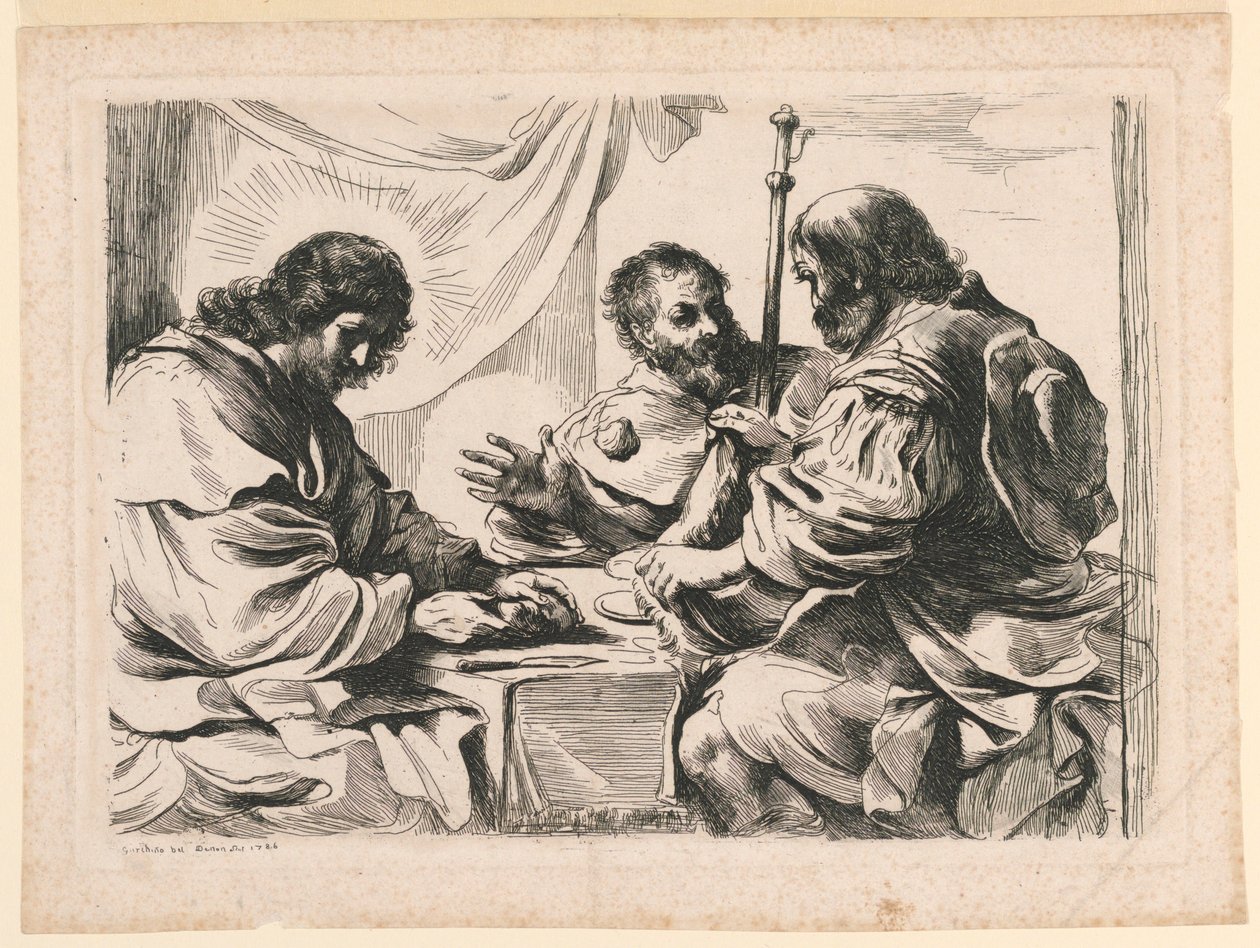 Nadveren i Emmaus af Dominique Vivant Denon