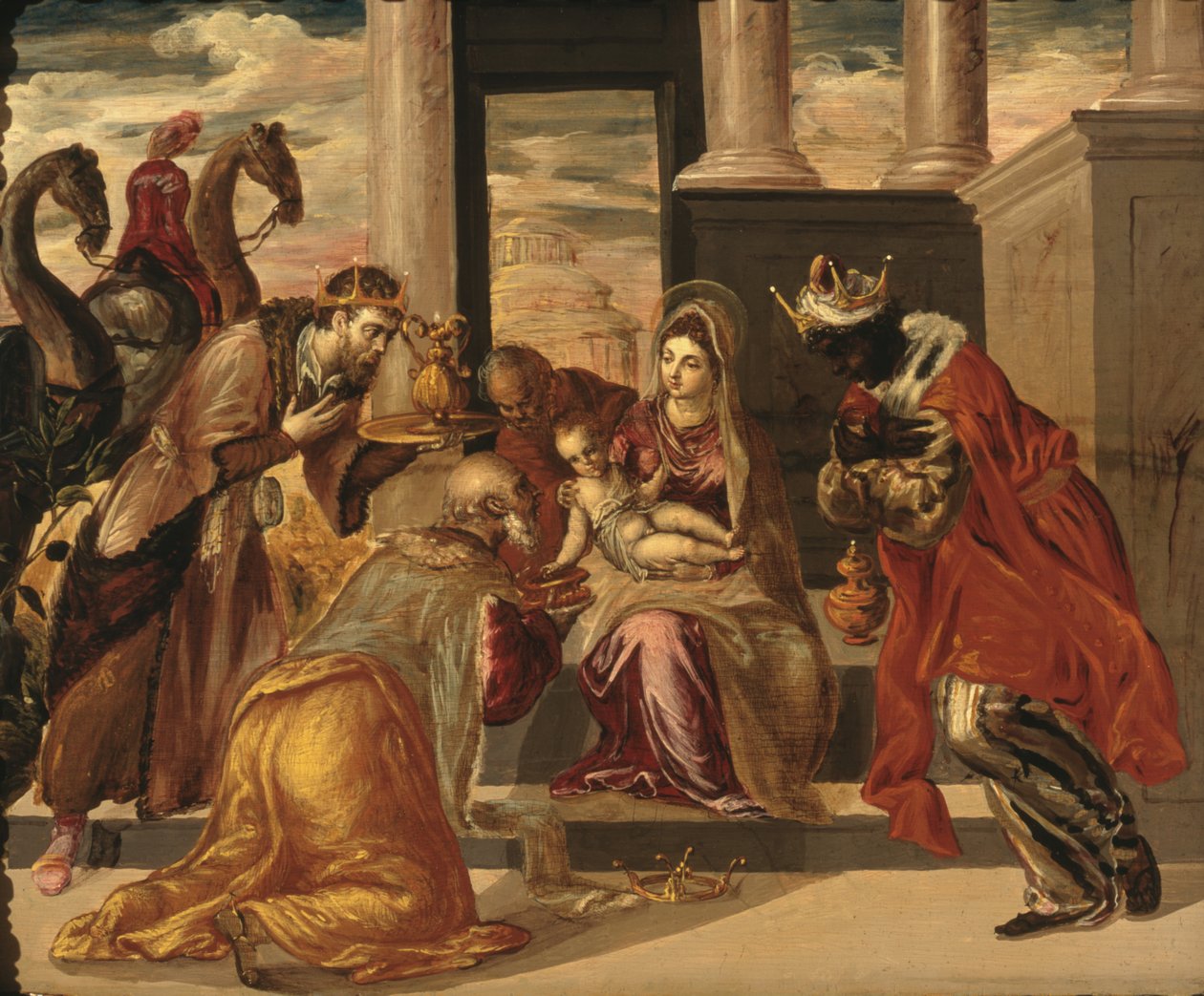 Tilbedelse af de tre konger af El Greco