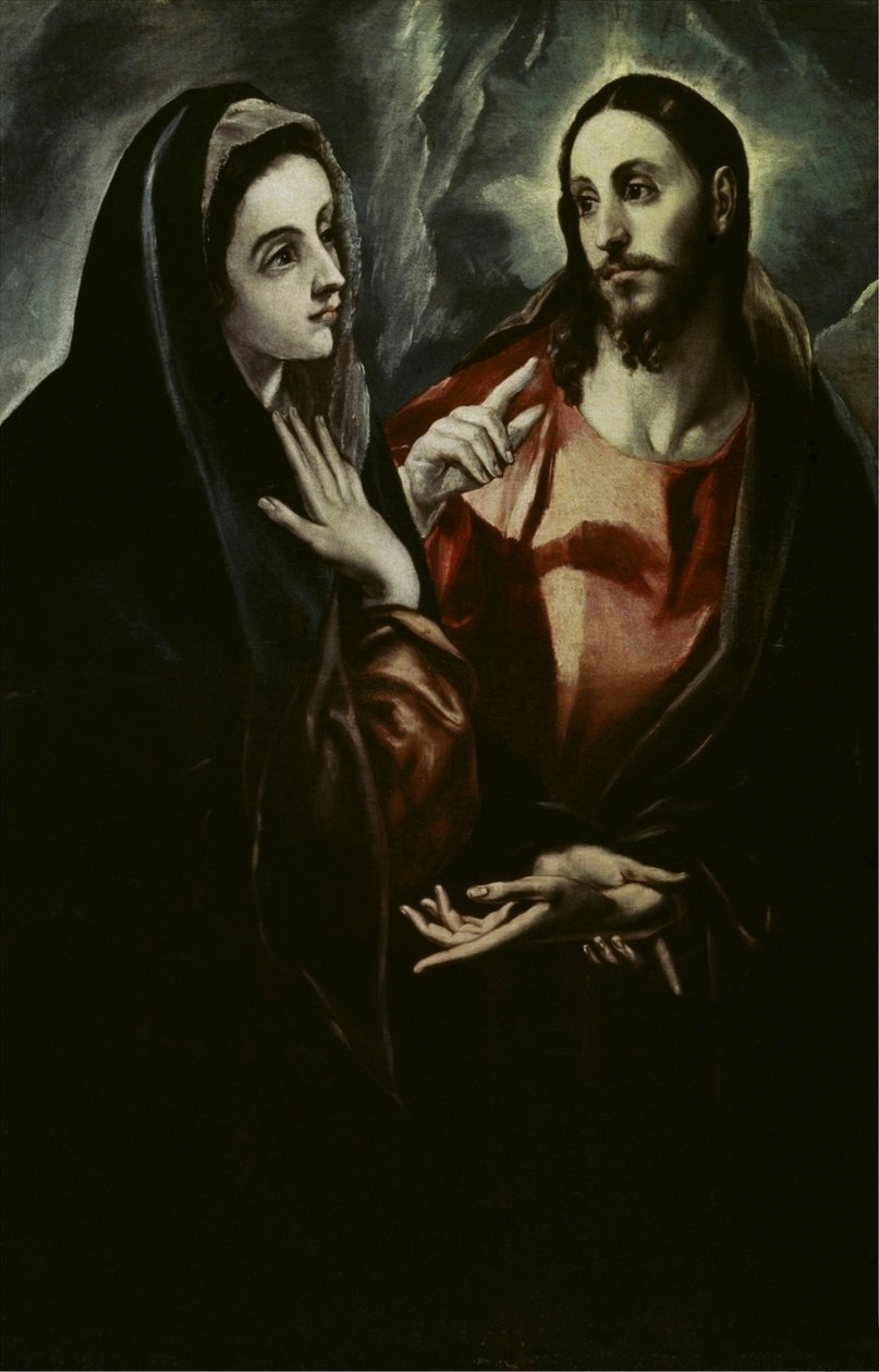 Kristus tager afsked med Maria af El Greco